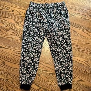 Alice + Olivia Knit Floral Joggers Size L